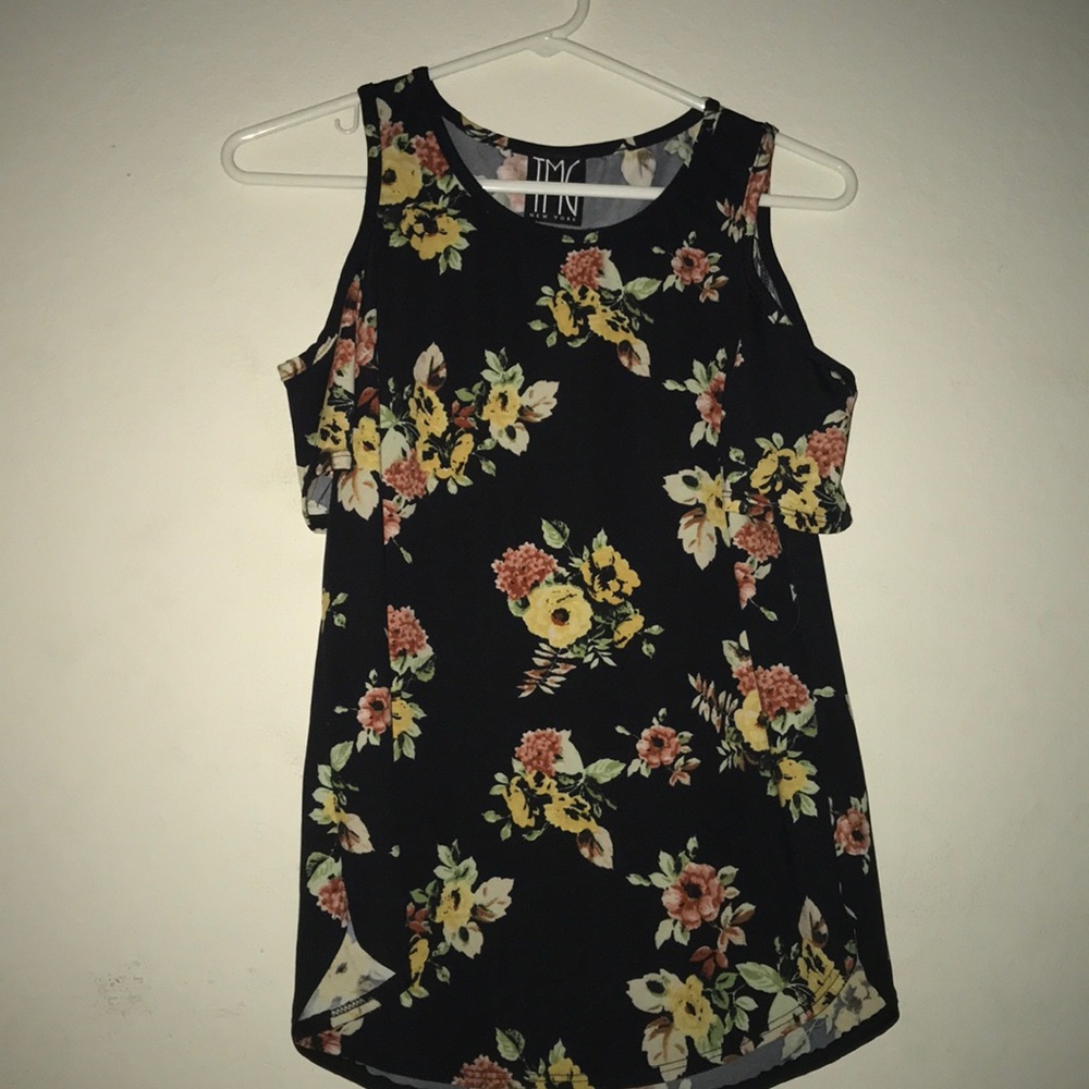 Floral off the Shoulder Tank Top